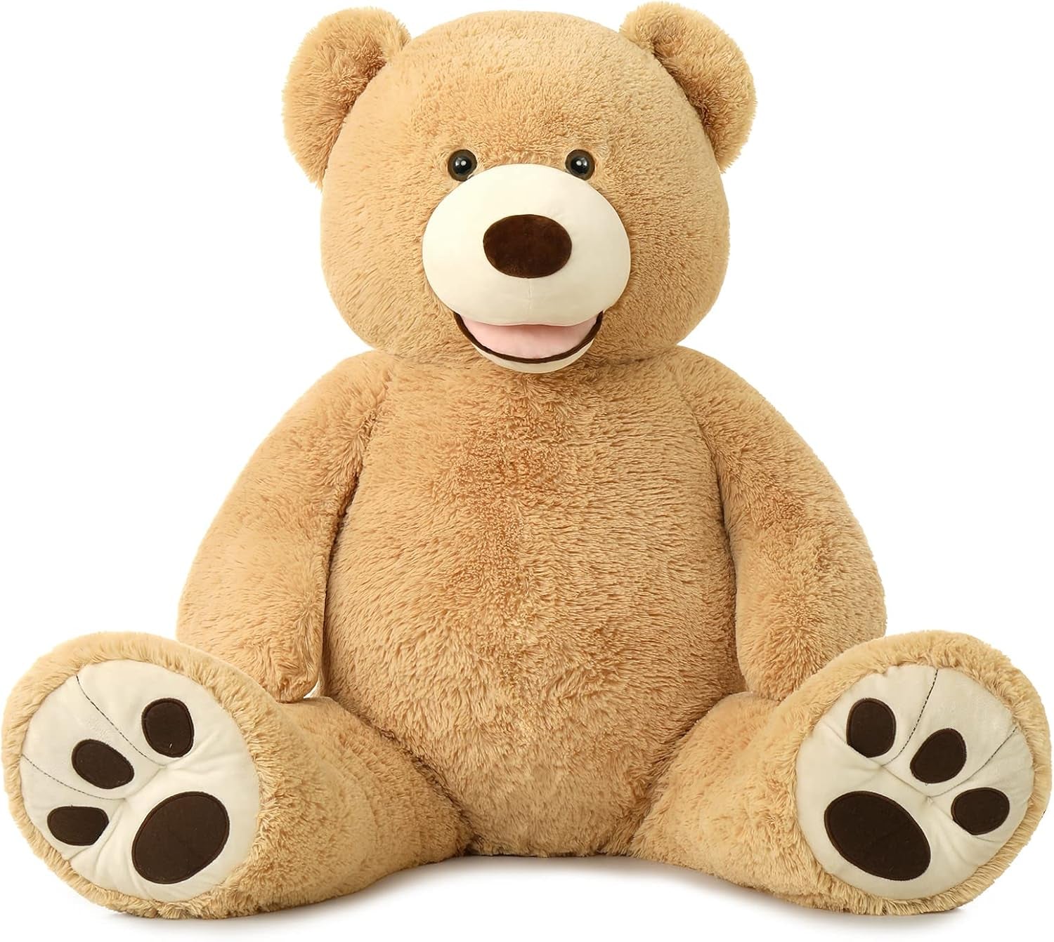 Big Plush Giant Teddy Bear Premium Soft Stuffed Animals Light Brown,51 Inches