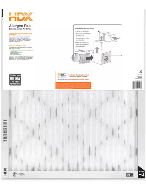 Load image into Gallery viewer, 21.25 In. X 21.25 In. X 1 In. Premium Pleated Air Filter FPR-10, MERV-13
