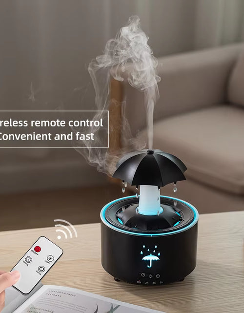 Load image into Gallery viewer, Creative Umbrella Water Drop Air Humidifier with Colorful Light Raindrop Aroma Essential Oil Diffuser Aromatherapy Humidifier
