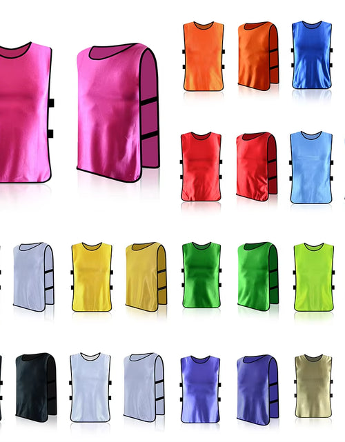 Load image into Gallery viewer, Jerseys Football Vest Polyester Soccer Training Vest FAST DRYING for Football Soccer LOOSE FITMENT Training Aids
