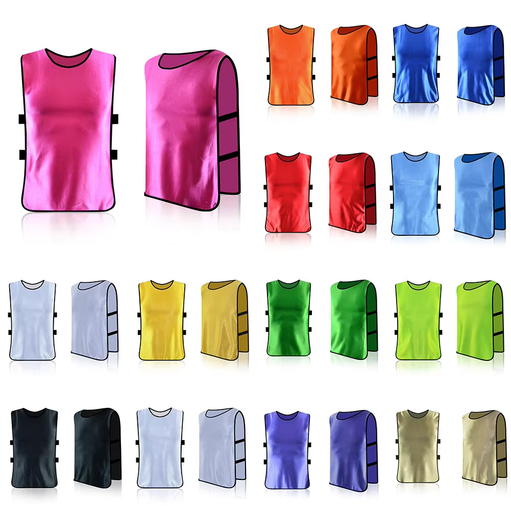 Jerseys Football Vest Polyester Soccer Training Vest FAST DRYING for Football Soccer LOOSE FITMENT Training Aids