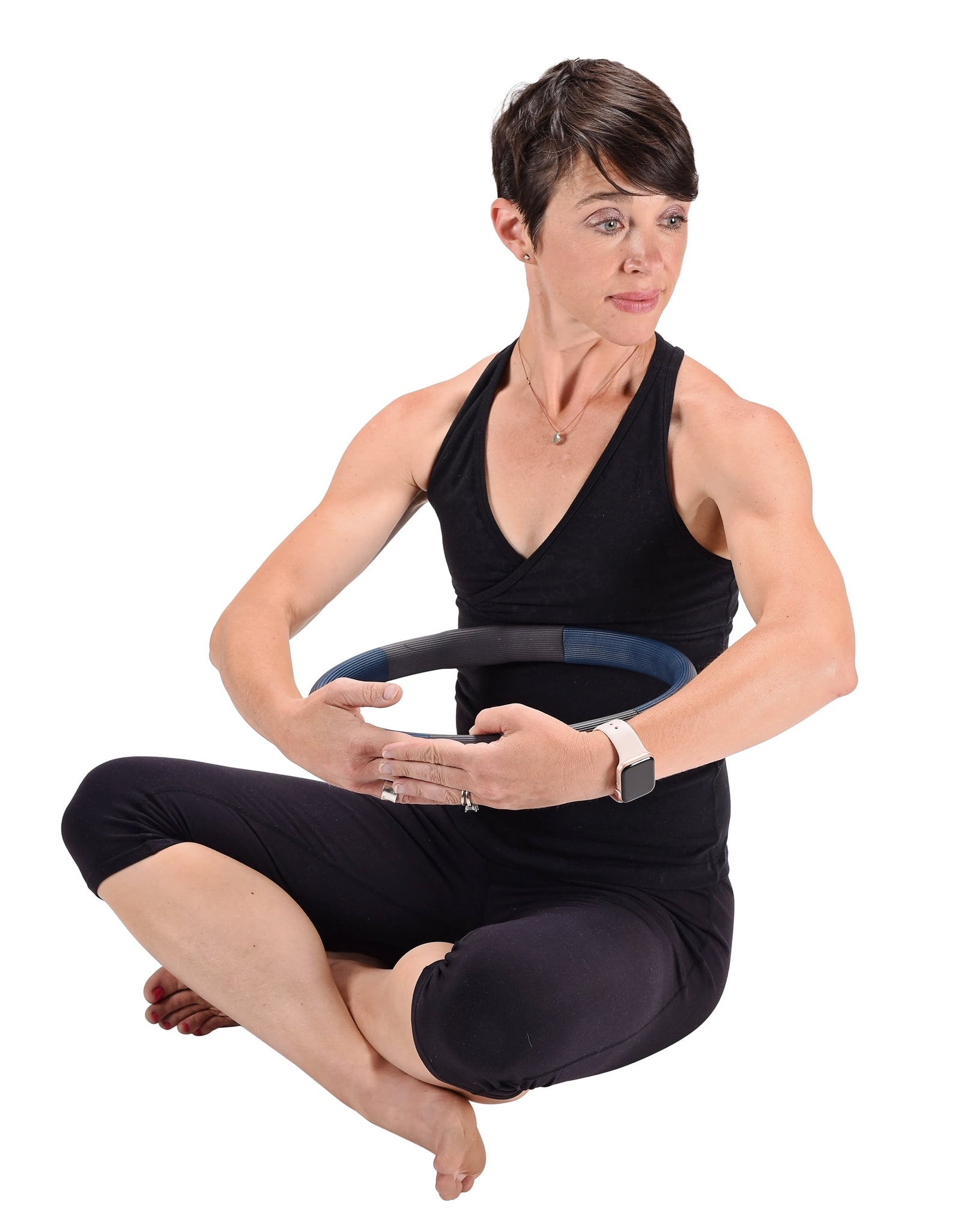 Pilates Magic Circle, 12" Diameter, 0.75 Lbs, Blue