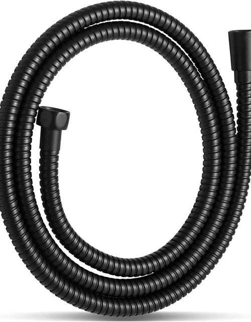 Load image into Gallery viewer, Shower Hose, New UPGRADED Kink-Free Premium Stainless Steel Handheld Shower Head Hose Flex Hoses Extension with Brass Insert and Nut for Bathing Cleaning Pet Bathing 60 Inches Matte Black
