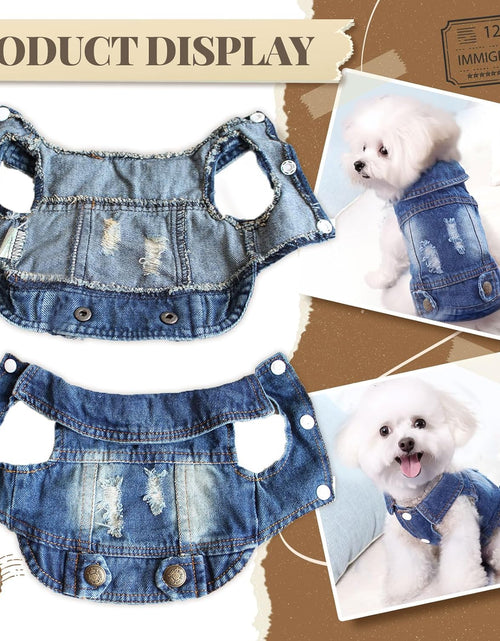 Load image into Gallery viewer, Pet Vests Dog Denim Jacket Hoodies Puppy Jacket for Small Medium Dogs
