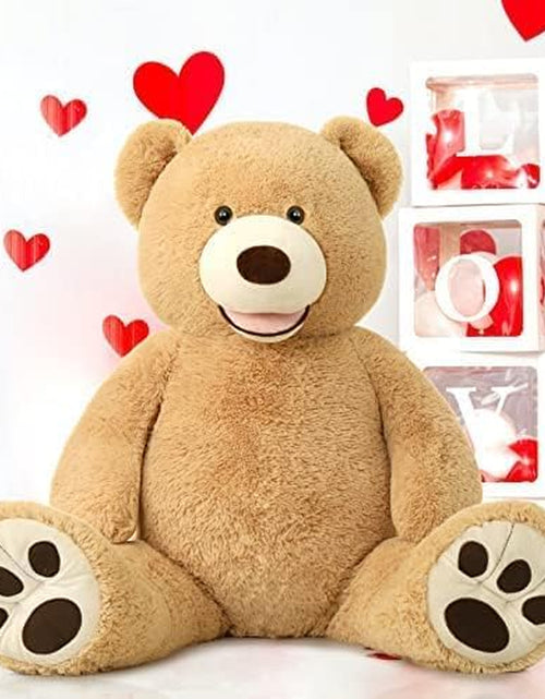 Load image into Gallery viewer, Big Plush Giant Teddy Bear Premium Soft Stuffed Animals Light Brown,51 Inches
