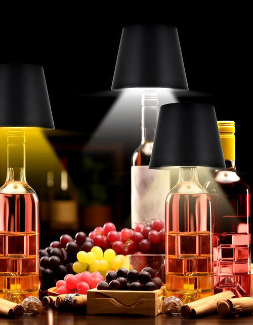 Load image into Gallery viewer, Wireless Bottle Table Lamp Touch Control of 3 Colors and Stepless Dimming Night Lamp Suitable for Bar Wine Bottles Desk Lights
