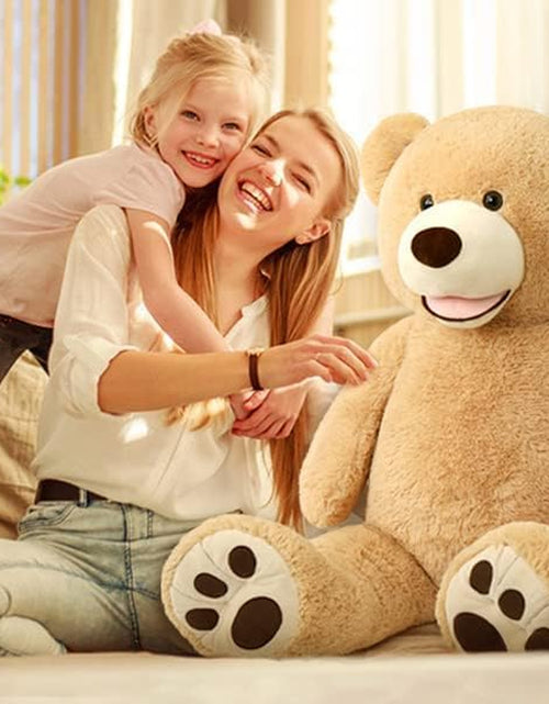 Load image into Gallery viewer, Big Plush Giant Teddy Bear Premium Soft Stuffed Animals Light Brown,51 Inches
