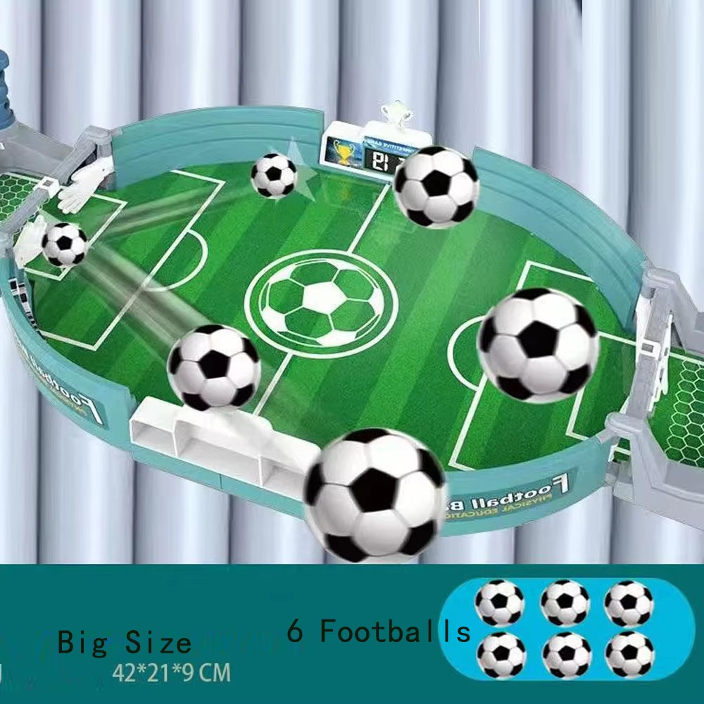 Miyou Desktop Toy Sports Games Football Table with 6 Football Desktop Interactive Soccer Games Toy for Kids Adult Christmas Gift