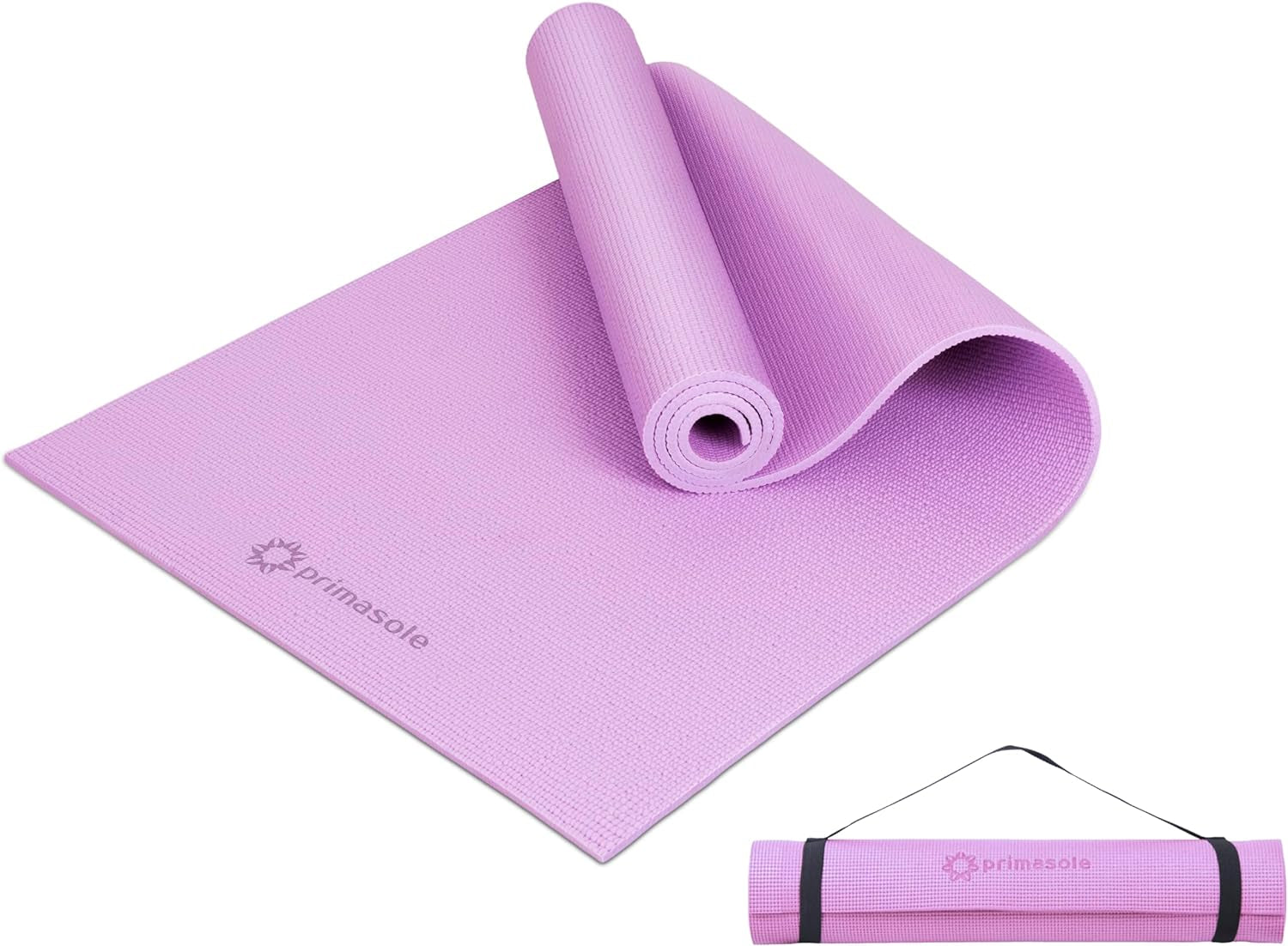 Yoga Mat with Carry Strap for Yoga Pilates Fitness and Floor Workout at Home and Gym