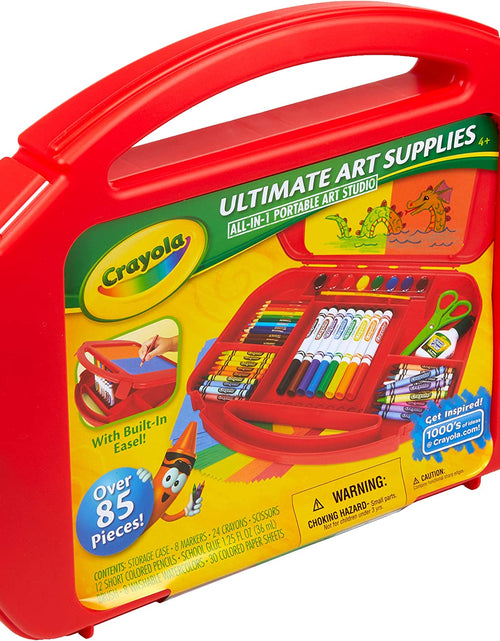 Load image into Gallery viewer, Ultimate Art Case with Easel, 85 Pieces, Gift for Kids Multicolor, 12 1/4&quot; X 15 3/4&quot; X 2 1/4&quot;
