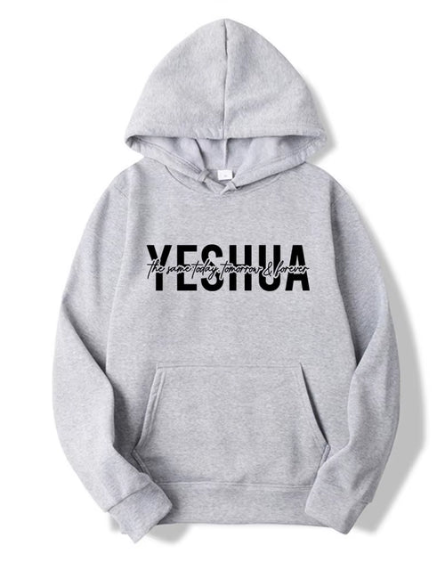 Load image into Gallery viewer, Yeshua Hoodie Christian Hooded Sweatshirt Religious Hoodies Bible Verse Pullover Women Faith Tops Christian Gifts Jesus Apparel
