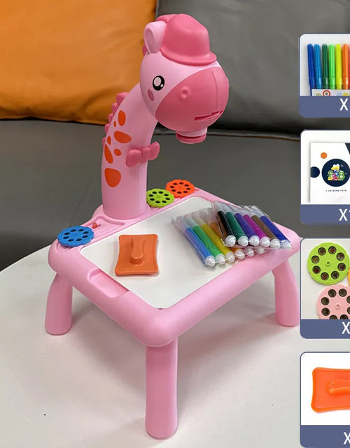 Load image into Gallery viewer, Children Led Projector Drawing Table Toy Painting Set Table Educational Board Learning Tools Painting Toys for Children
