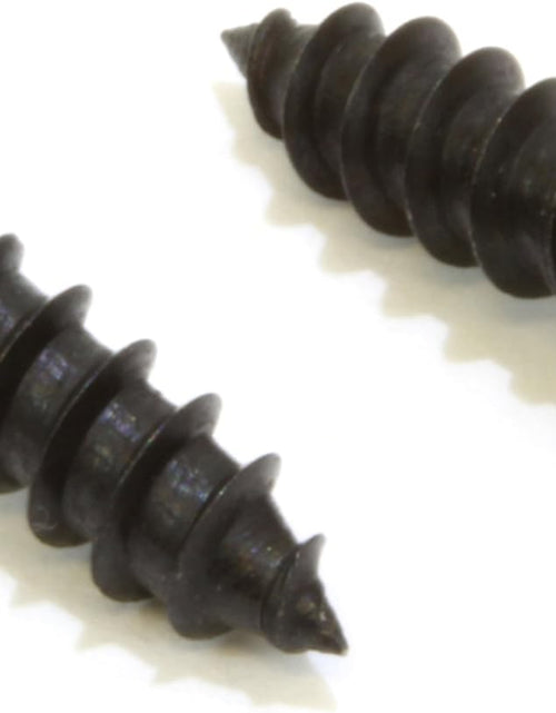 Load image into Gallery viewer, Black Oxide Coated Stainless Screw - Flat Head Phillips Wood Screws - Small Screw Hardware Suitable for Cabinet - Corrosion-Resistant Fasteners (25 Pack of 6 X 1/2)
