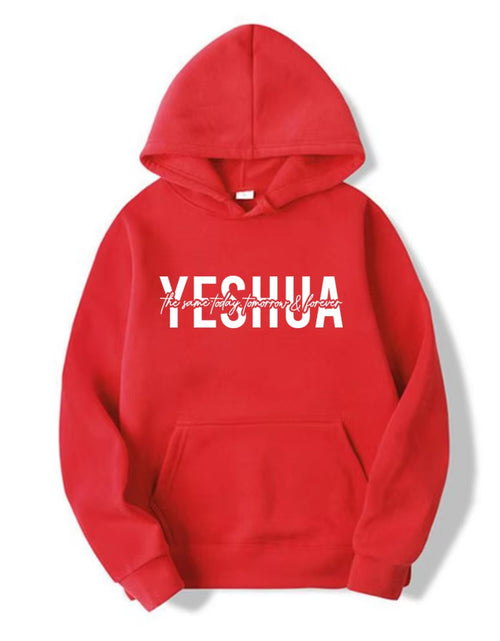 Load image into Gallery viewer, Yeshua Hoodie Christian Hooded Sweatshirt Religious Hoodies Bible Verse Pullover Women Faith Tops Christian Gifts Jesus Apparel
