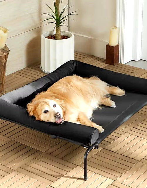 Load image into Gallery viewer, 43&quot;Lx31&quot;Wx8&quot;Th Dog Bed with Breathable Mesh, Skid-Resistant Feet, Cooling Chew Proof Portable Pet Cot, Elevated Large Dog Bed
