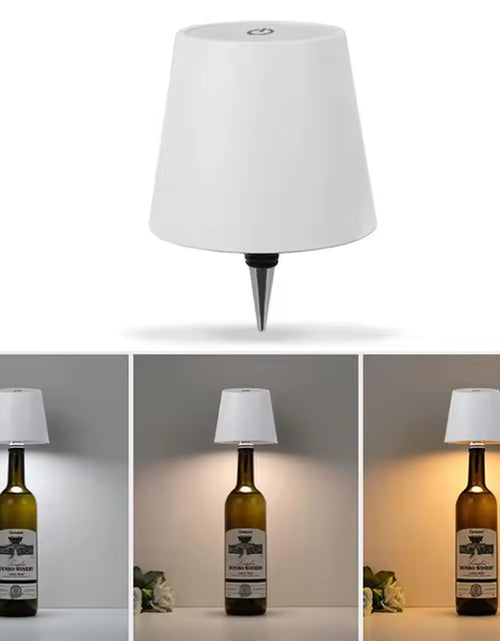 Load image into Gallery viewer, Wireless Bottle Table Lamp Touch Control of 3 Colors and Stepless Dimming Night Lamp Suitable for Bar Wine Bottles Desk Lights
