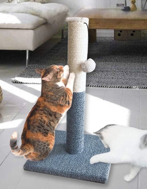 Load image into Gallery viewer, 20&quot; Cat Scratching Post, Cat Scratcher Pole Tower with Sisal Toy Board Pad for Indoor Cats
