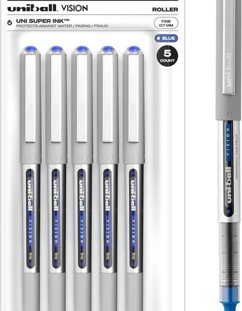 Load image into Gallery viewer, Uniball Vision Rollerball Pens in Blue, Fine 0.7Mm Pens | Office Supplies Sold by Uniball Are Gel Pens, Colored Pens, Ink Pens, Ballpoint, Pen, Fine Point Pen, Gel Pen
