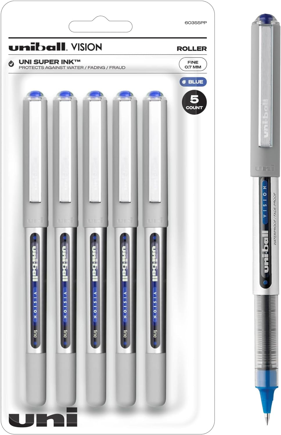 Uniball Vision Rollerball Pens in Blue, Fine 0.7Mm Pens | Office Supplies Sold by Uniball Are Gel Pens, Colored Pens, Ink Pens, Ballpoint, Pen, Fine Point Pen, Gel Pen