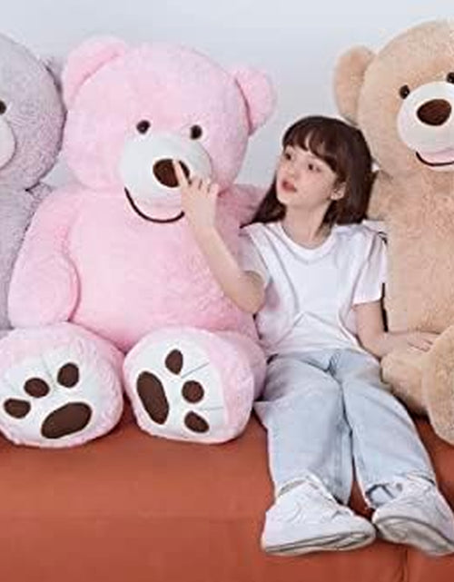 Load image into Gallery viewer, Big Plush Giant Teddy Bear Premium Soft Stuffed Animals Light Brown,51 Inches
