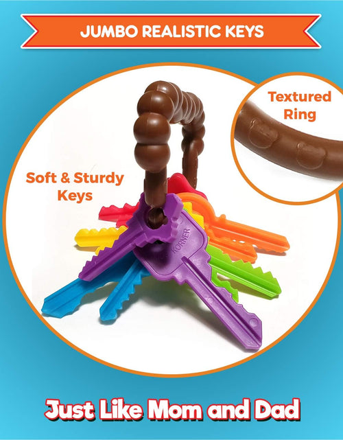 Load image into Gallery viewer, Baby Keys Montessori Toys for Toddlers - Toy Keys, Matching Toddler Games, Learning Toys for 2 Year Olds - Real Keys, Pretend Play Toys and Sensory Toys for Autistic Children with Activity Ebook
