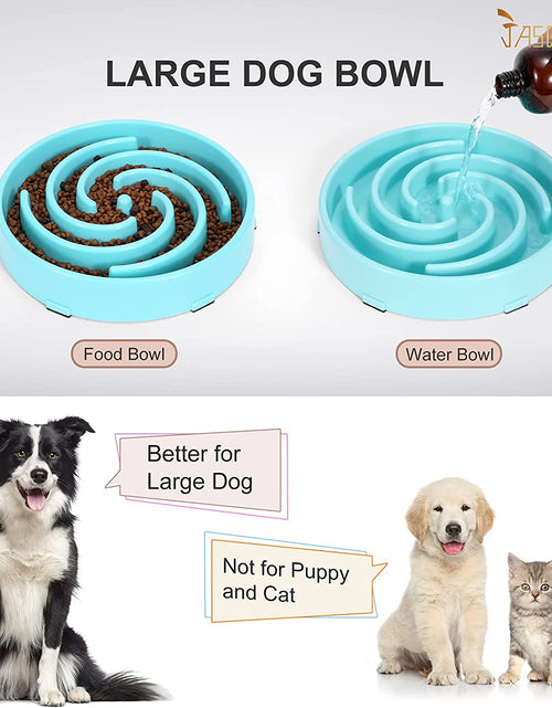 Load image into Gallery viewer, Slow Feeder Dogs Bowl for Large Dogs,Anti-Gulping Pet Slower Food Feeding Bowls Stop Bloat,Preventing Choking Healthy Design Dogs Bowl
