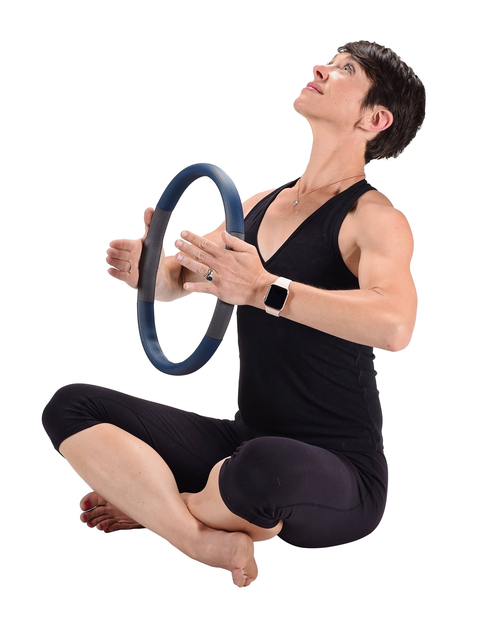 Pilates Magic Circle, 12" Diameter, 0.75 Lbs, Blue