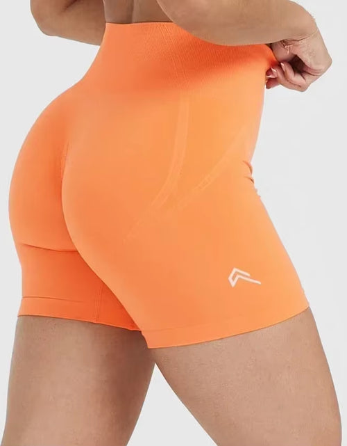 Load image into Gallery viewer, Women&#39;S Seamless Hip Shrink Fitness Shorts Yoga Fitness Clothing Sports Training Clothing Activity Easy Shorts Cycling Shorts
