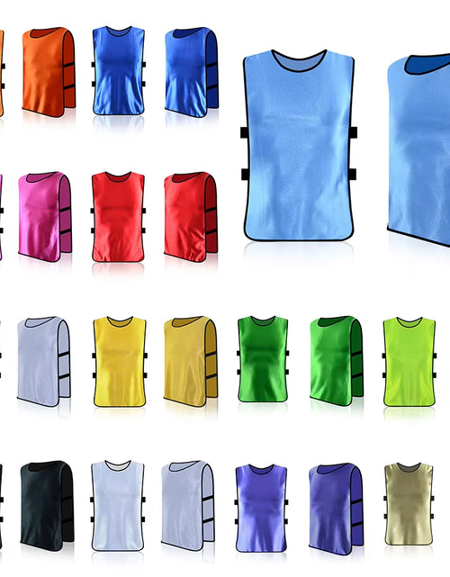 Load image into Gallery viewer, Jerseys Football Vest Polyester Soccer Training Vest FAST DRYING for Football Soccer LOOSE FITMENT Training Aids
