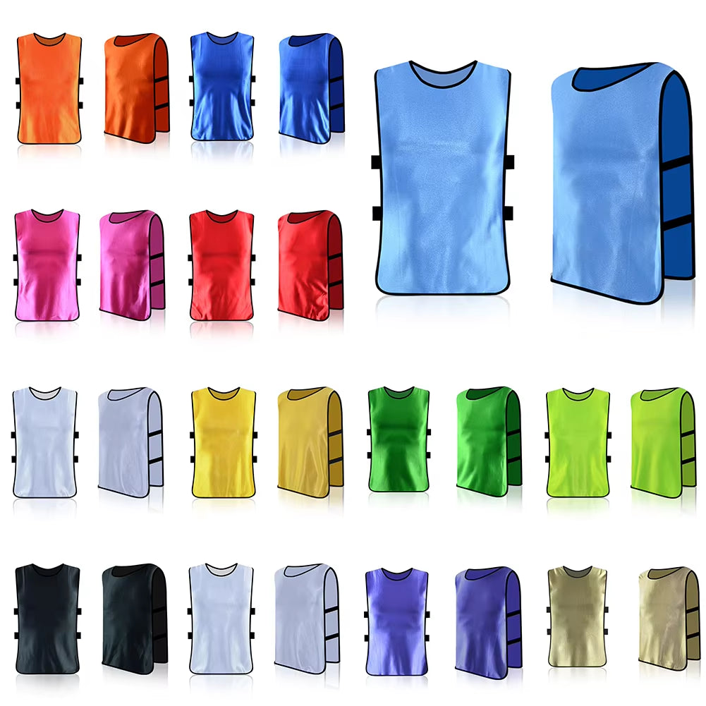 Jerseys Football Vest Polyester Soccer Training Vest FAST DRYING for Football Soccer LOOSE FITMENT Training Aids