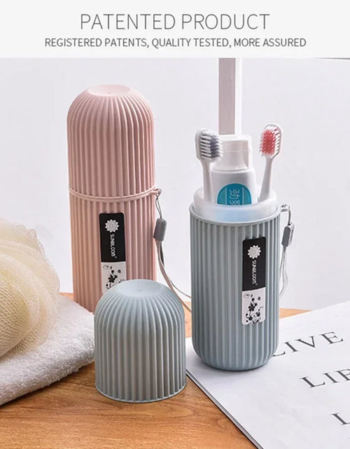 Load image into Gallery viewer, Portable Toothpaste Toothbrush Protect Holder Case Travel Camping Storage Box
