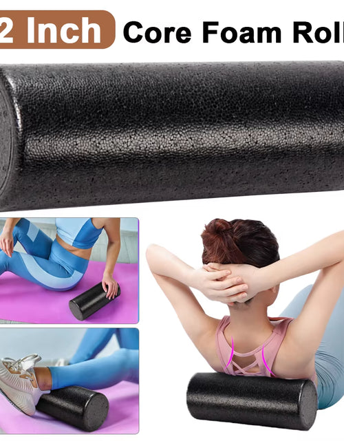 Load image into Gallery viewer, High Density Foam Rollers 12 Inch Solid Core Foam Massage Roller round Back Legs Foam Roller for Exercise Yoga Pilates Physical
