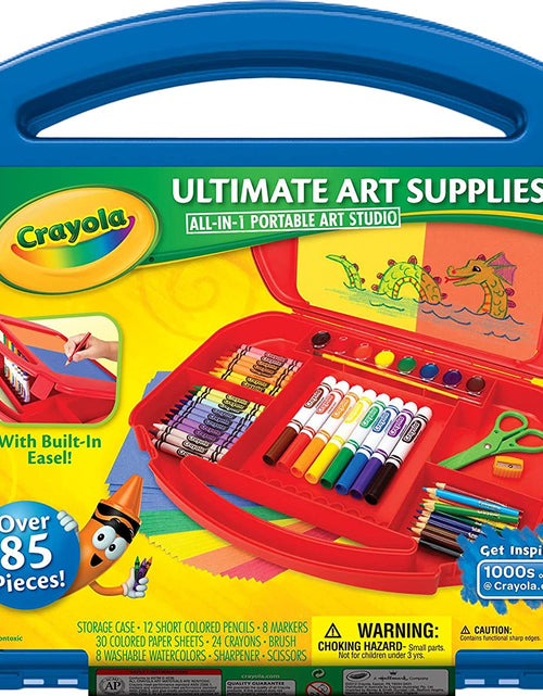 Load image into Gallery viewer, Ultimate Art Case with Easel, 85 Pieces, Gift for Kids Multicolor, 12 1/4&quot; X 15 3/4&quot; X 2 1/4&quot;
