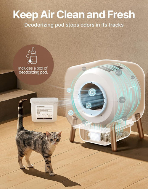 Load image into Gallery viewer, Self Cleaning Litter Box, Automatic Cat Litter Box Self Cleaning for Multi Ca...
