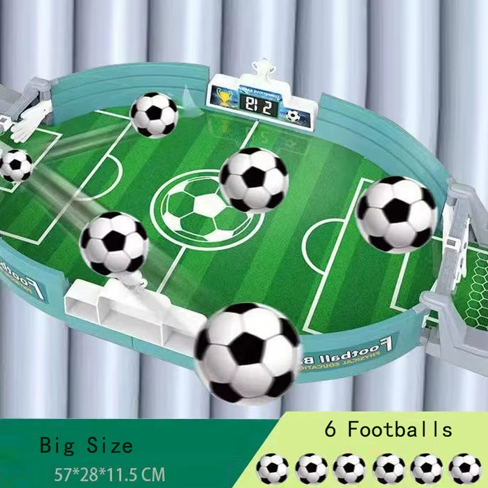 Miyou Desktop Toy Sports Games Football Table with 6 Football Desktop Interactive Soccer Games Toy for Kids Adult Christmas Gift