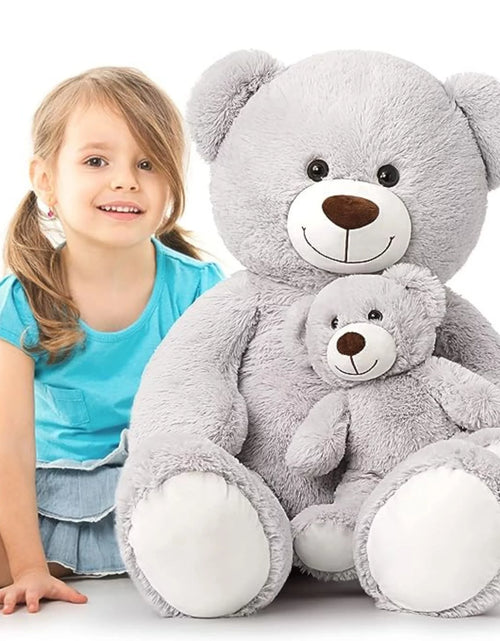 Load image into Gallery viewer, 39&quot; Giant Teddy Bear Mommy and Baby Soft Plush Bear Stuffed Animal
