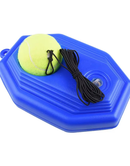 Load image into Gallery viewer, Heavy Duty Tennis Training Aids Base with Elastic Rope Ball Practice Self-Duty Rebound Tennis Trainer Partner Sparring Device
